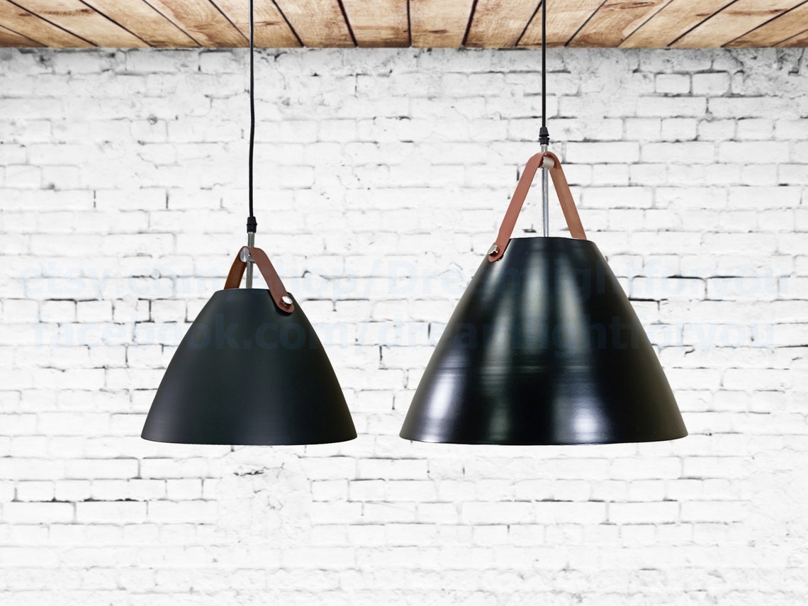 Kitchen Light Gray Pendant Lighting Hanging Lamp Monochrome Etsy