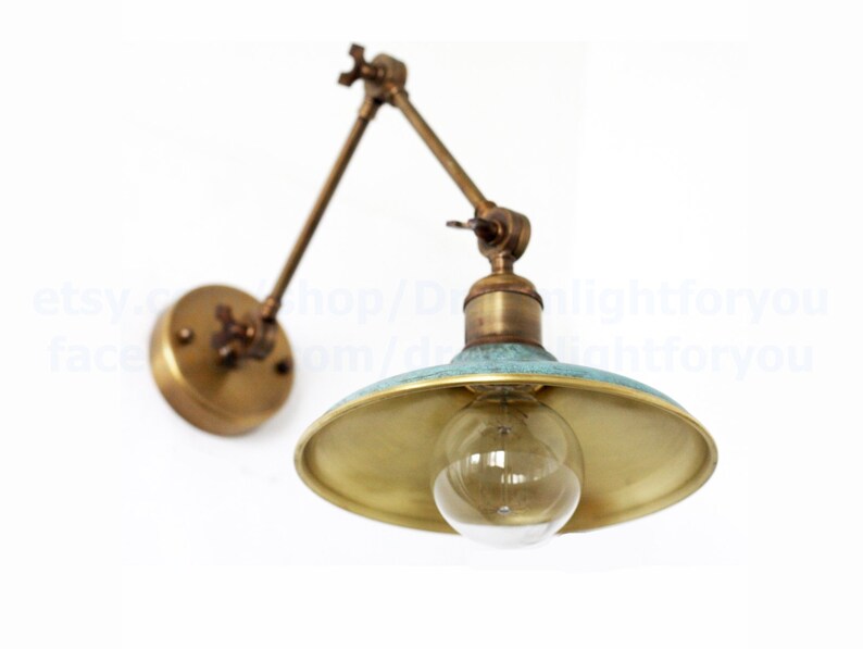 Red Wall sconce Brass swing arm lights hall Wall lights vintage copper Corridor Wall Sconce Vintage wall lights Hallway Retro sconce light
