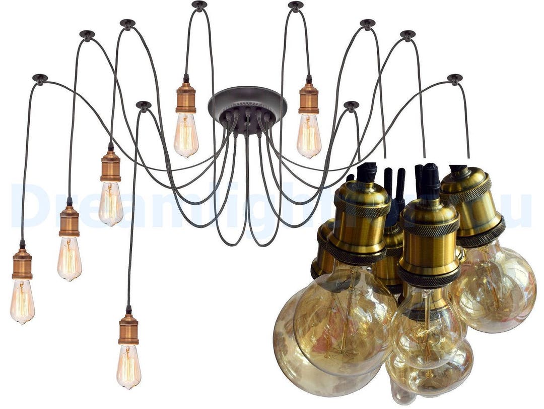 L084 Chrome Spider Chandelier