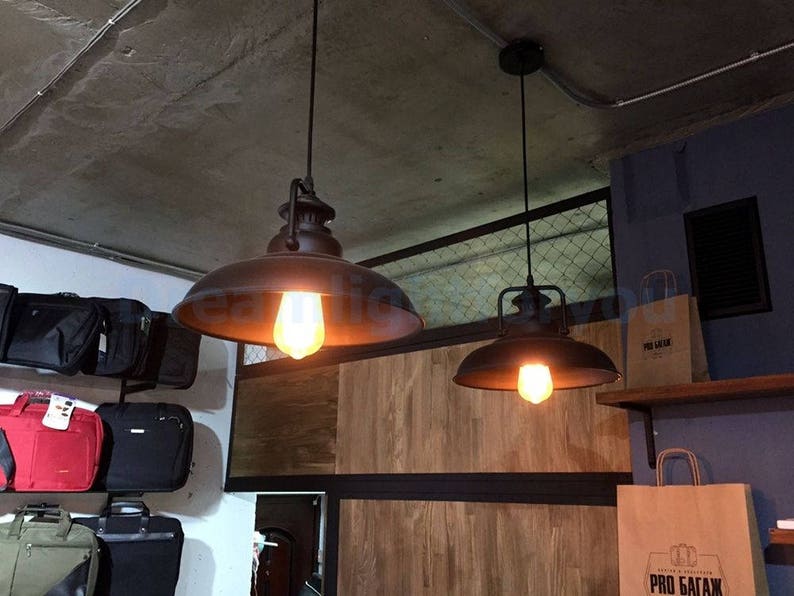 Industrial Pendant lighting for bar Industrial style lighting Etsy