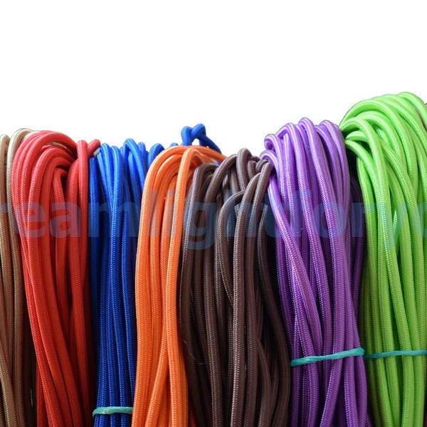 Textile cable 1-50meters (3-166ft) Cloth covered wire Rayon Fabric Cord Cloth cord Fabric Covered Wire 2x0.5 20/2 AWG Lighting cable