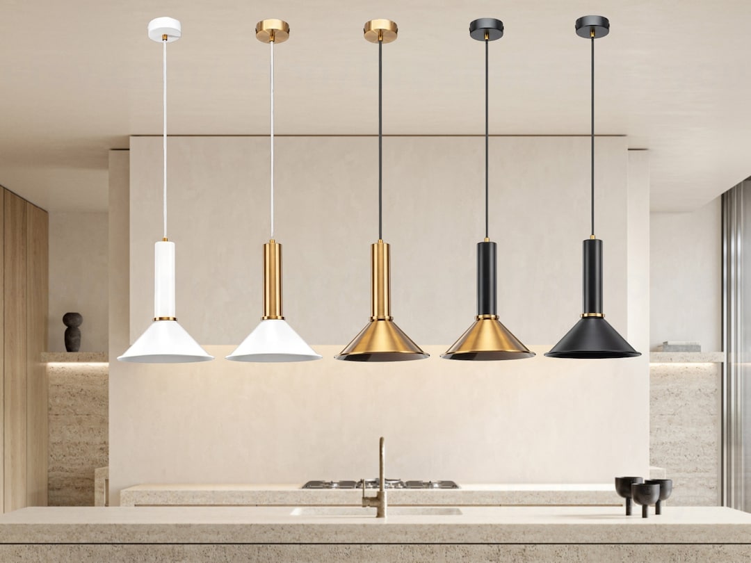 Kitchen Bar Pendant Lights Cone Shaped Pendant Light for Kitchen Island ...