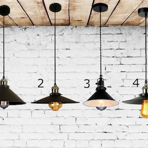 Bar Pendant light with cone shade Industrial lighting industrial chandelier for Bar Man cave light Retro Light Vintage Industrial lighting