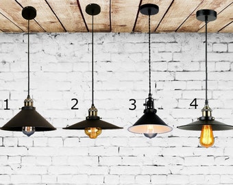 Bar Pendant light with cone shade Industrial lighting industrial chandelier for Bar Man cave light Retro Light Vintage Industrial lighting