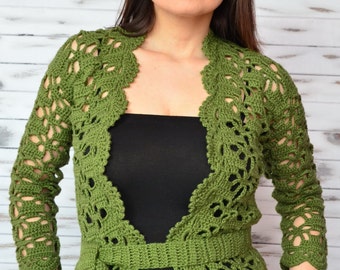 Crochet Cardigan, Summer Lace Cotton Vest, waistcoat crochet
