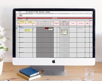 Master PROJECT MANAGEMENT Excel Template - instant download