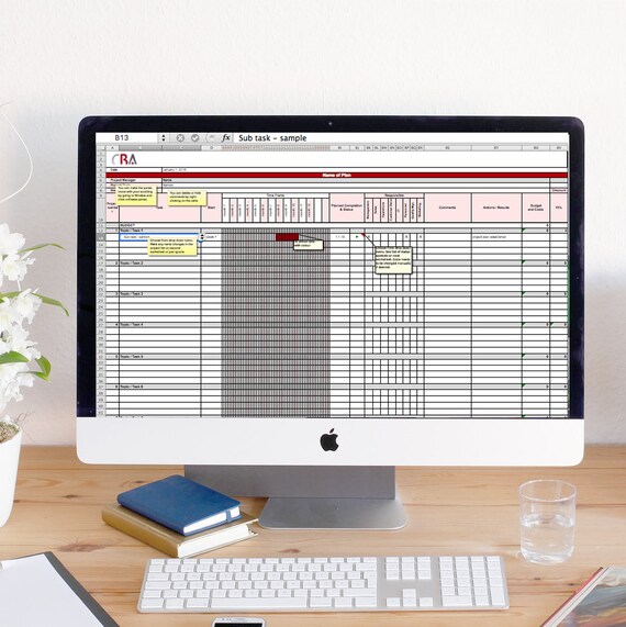 Master PROJECT MANAGEMENT Excel Template Instant Download - Etsy.