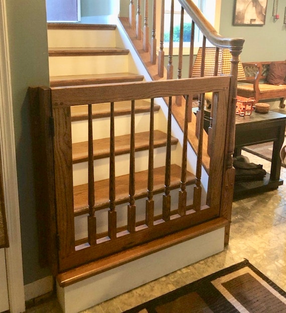 Custom wood baby hotsell gates for stairs