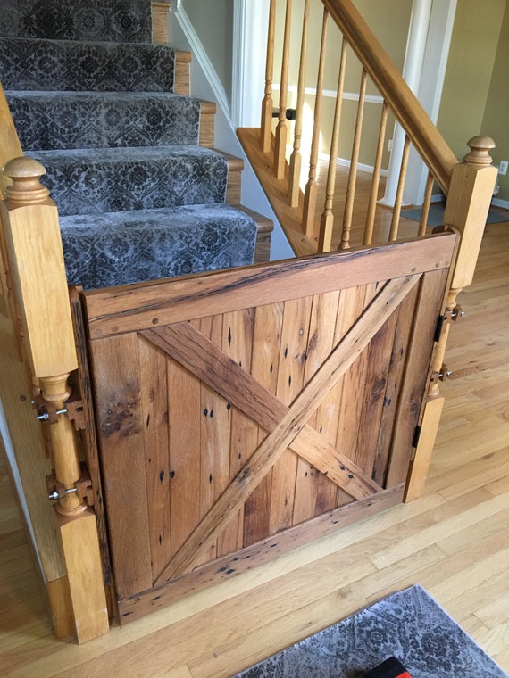 custom wood baby gates for stairs