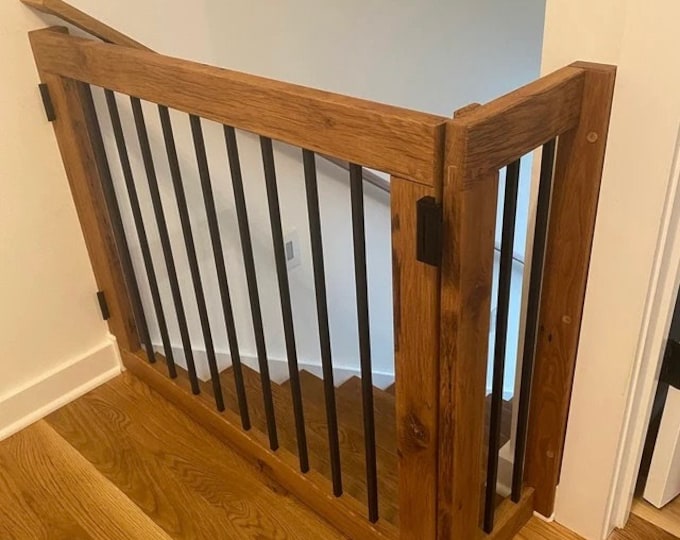 Offset Baby or Pet Gate for Stairs or Other Setting