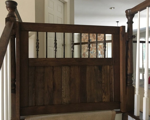wood and metal baby gate