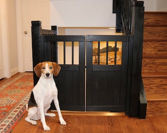 Double door dog gate deals