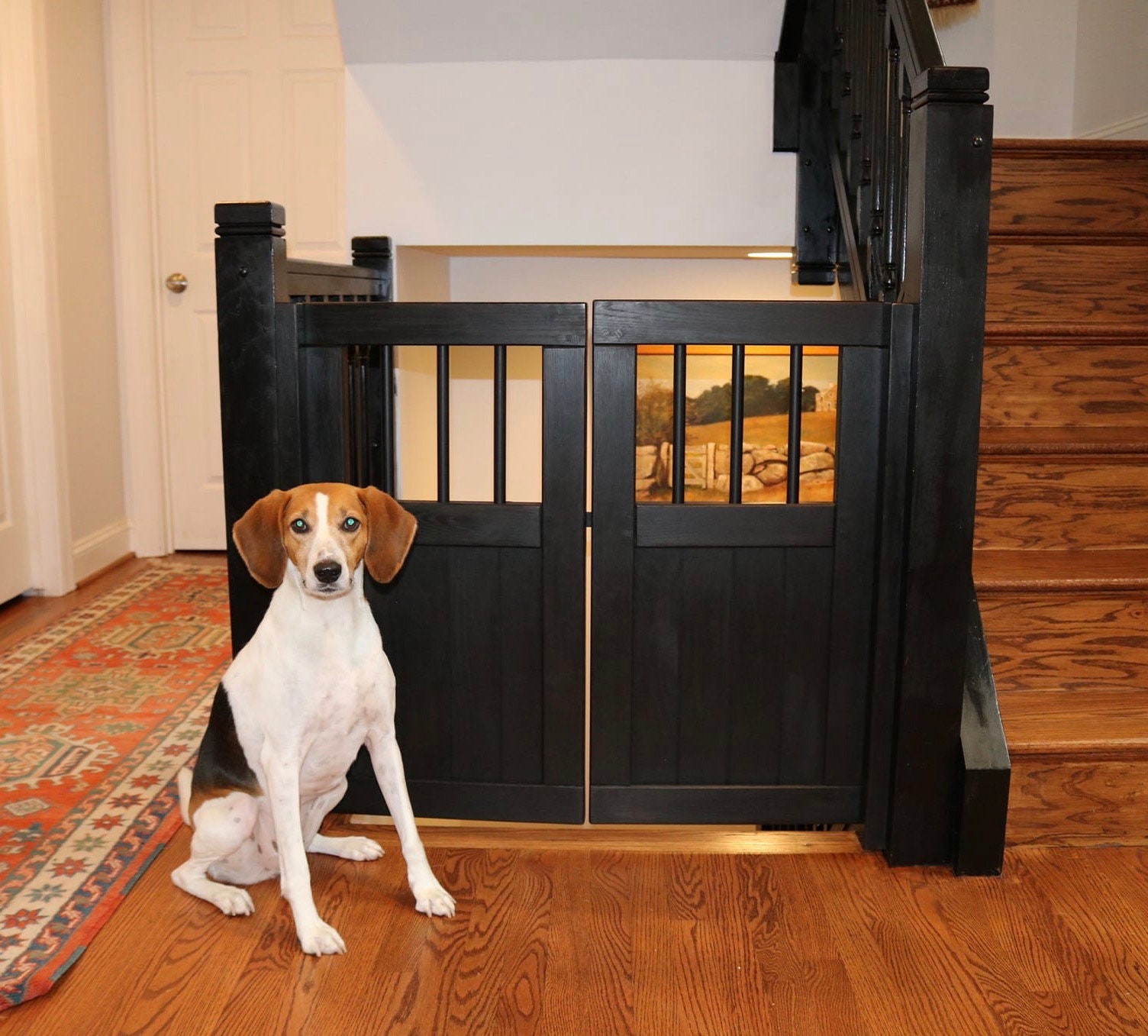 Puerta para perros o puerta para bebés, puerta personalizada para mascotas  o bebés, madera maciza, para perros y cachorros, a prueba de niños, hecha a  medida. -  España