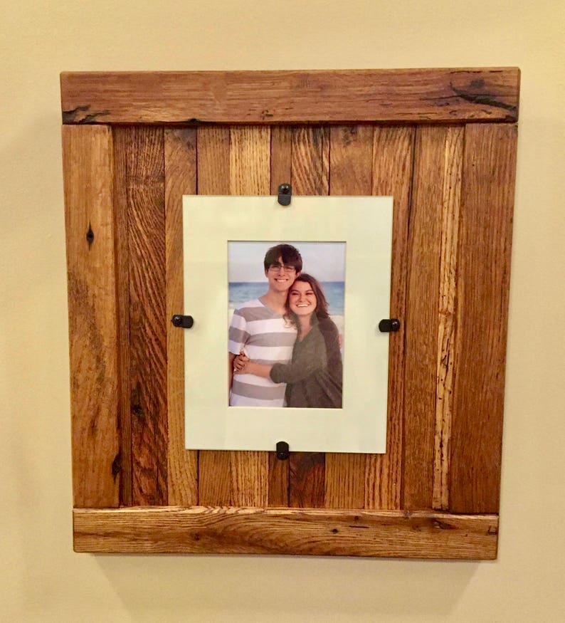 8 x 10 Picture Frame without Mat FREE SHIPPING 5 x 7 with Mat Rustic