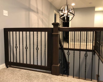Custom Pet or Baby Gate, Wood and Metal, for Dogs and Puppies