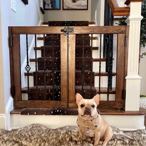 Custom Pet or Baby Gate Wood and Metal for Dogs and Puppies Etsy