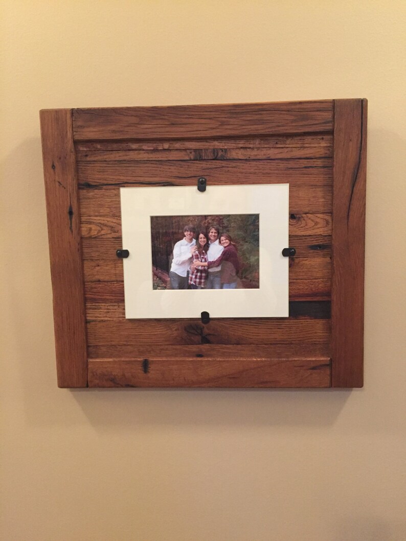 Rustic Wood Picture Frame 8 x 10 with Mat 11 x 14 picture Etsy