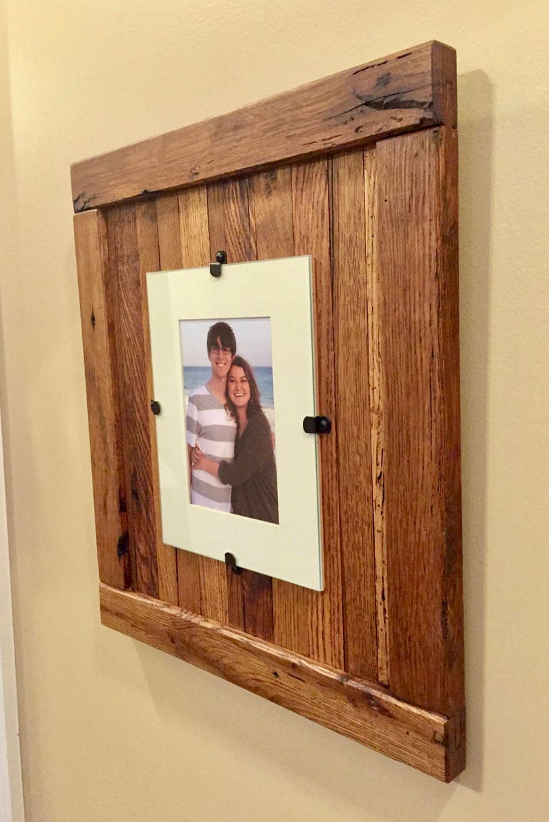 8 x 10 Picture Frame without Mat FREE SHIPPING 5 x 7 with Mat Rustic