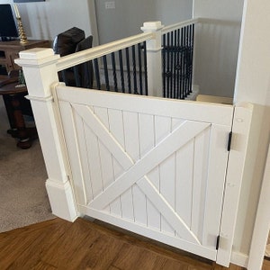 Painted White Barn Door Gate
