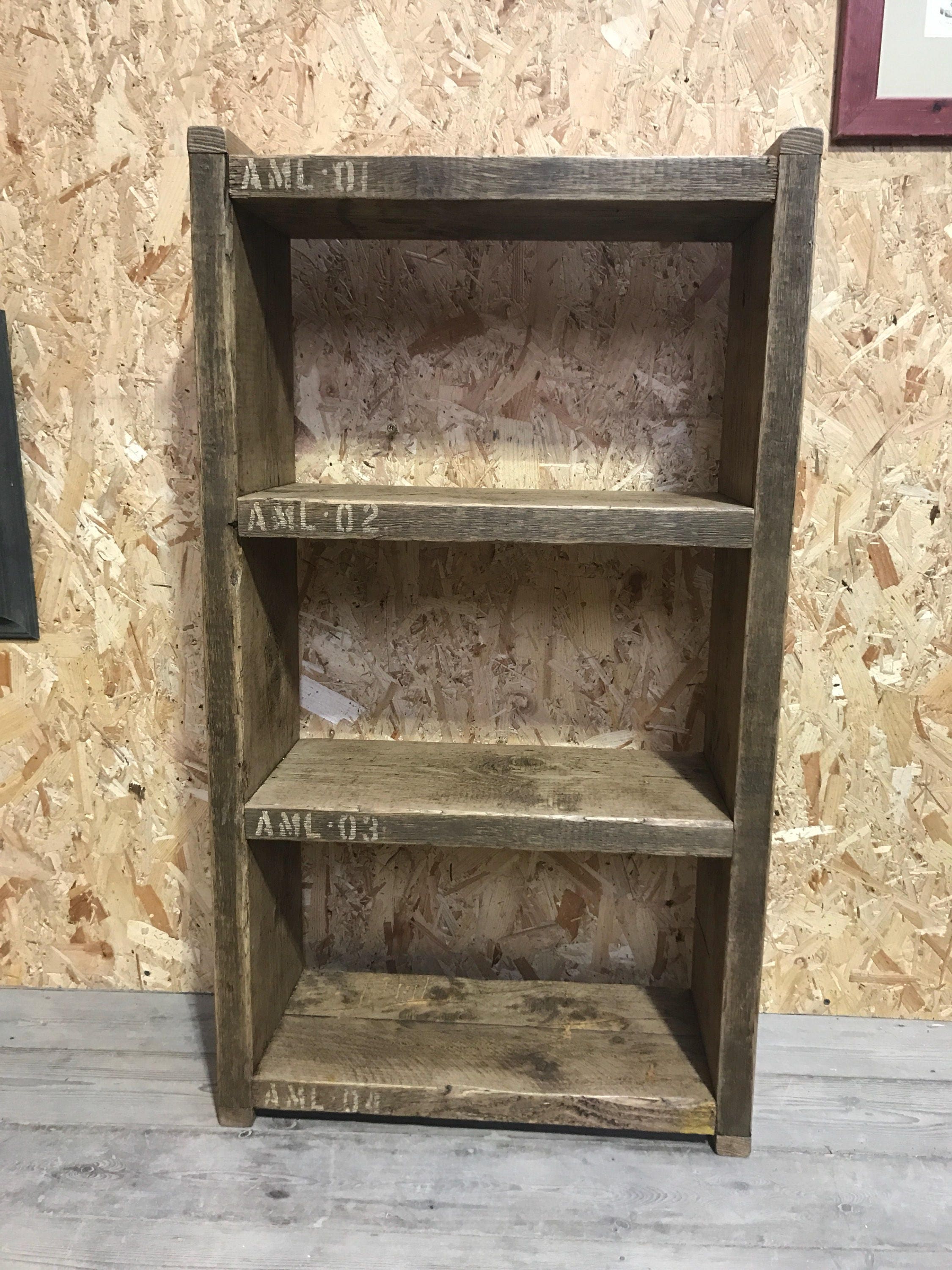 Small 4 Shelf Industrial up Cycled Shelveing Unit for Delivery Charge ...