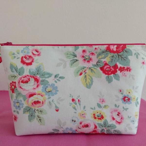 MEDIUM ZIPPER POUCH, sac à fermeture éclair Cath Kidston, trousse à cosmétiques, trousse de toilette, sac de projet, fermeture à glissière de 10 pouces