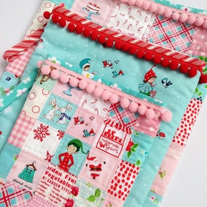 CHRISTMAS STOCKING PATTERN, pdf sewing pattern, 3 sizes, Cambridge Christmas stocking pattern, patchwork holiday stocking pattern image 3