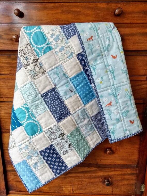 Baby Quilt Baby Girl Quilt Baby Boy Quilt Cot Quilt Crib Etsy