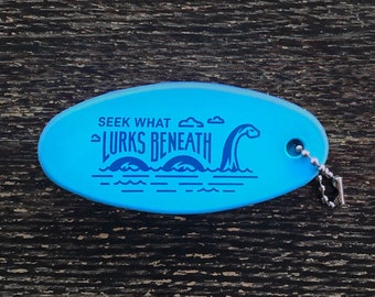 Cryptid Addiction - Loch Ness Monster Floating Boat Keychain