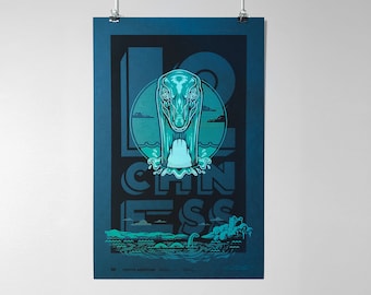 Cryptid Addiction - Monster von Loch Ness 11"x 17" Poster