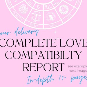 Astrology Reading Detailed Compatibility Report Synastry Chart Reading Composite Reading Love Reading