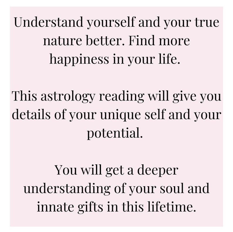 In Depth Birth Chart Reading Natal Chart Reading Etsy