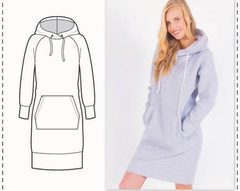 sweatshirt dress sewing pattern