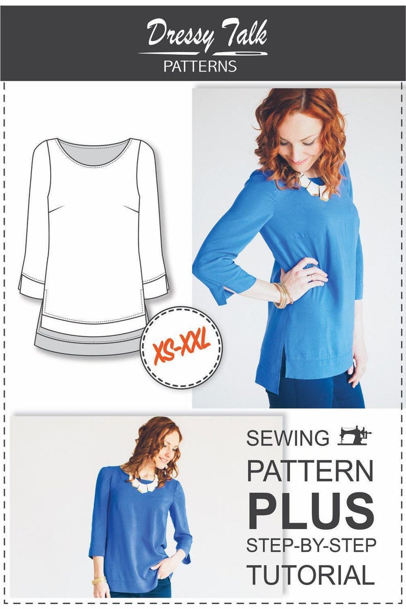 Blouse Patterns - Sewing Patterns - Clothing Patterns - Sewing Tutorial - Sewing Patterns For Women - Sewing Projects - Height 164 image 1
