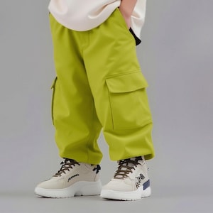 Patrón de costura para pantalones cargo anchos para niños (PDF), patrón fácil para principiantes, descarga de patrones digitales imagen 2