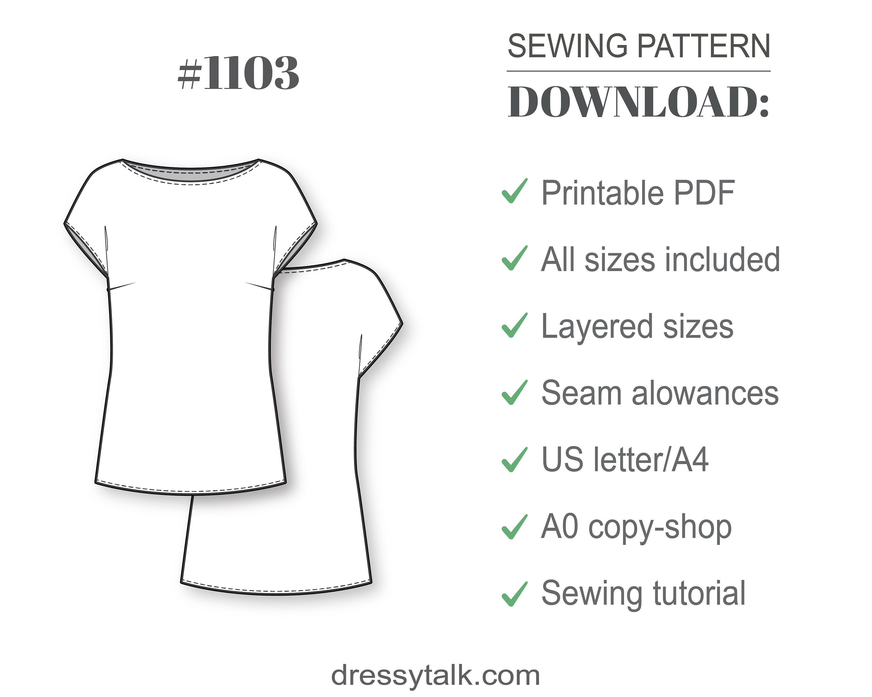 beginner-blouse-pattern-pdf-sewing-pattern-etsy