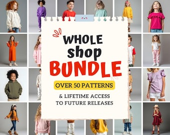 Sewing Bundle PDF - KIDS Sewing Patterns - Kids Sewing Tutorial - PDF Sewing Patterns - Indie Sewing Pattern - Age 0-10 Years