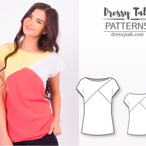 Top Patterns - Blouse Patterns - Blouse Sewing Patterns - T Shirt Sewing Pattern - Top Sewing Patterns - Sew Easy - Sewing Tutorials
