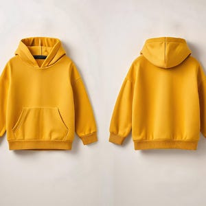 Basic oversize hoodie for boys and girls - PDF sewing pattern for kids - age 1-10 years image 2