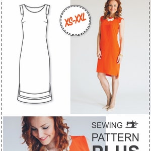 Shift Dress Pattern Sewing Pattern image 1