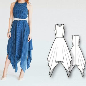 Dress Pattern - Dress Sewing Patterns - Sewing Tutorials - Maxi Dress Pattern - PDF Sewing Patterns - Sewing Projects - Sewing Patterns
