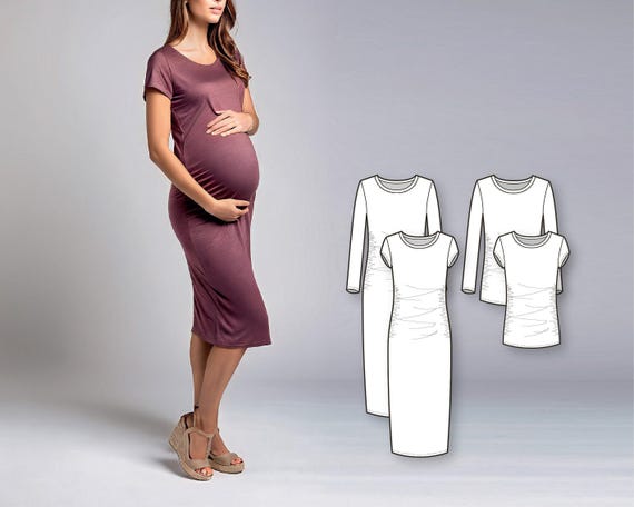 maternity t shirt dress Isla Nursing T-Shirt Dress (Noir) S/M / Noir
