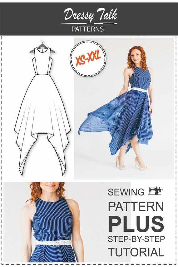 Dress Pattern Dress Sewing Patterns Sewing Tutorials Etsy UK