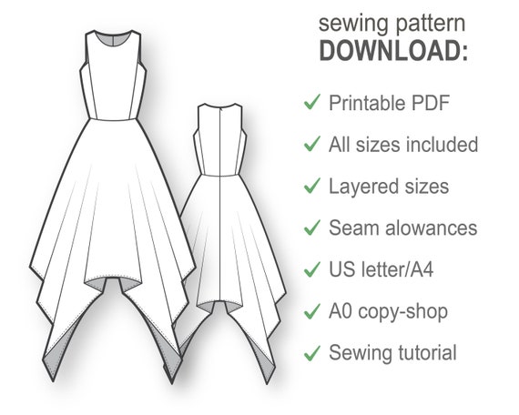 FREE SEWING PATTERNS: Kids' Pattern Collection  On the Cutting Floor:  Printable pdf sewing patterns and tutorials for women
