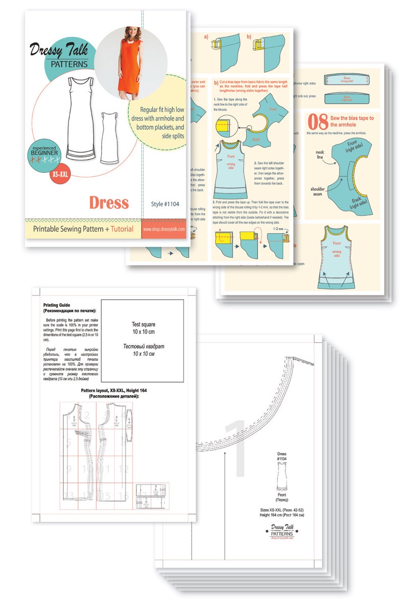 Shift Dress Pattern Sewing Pattern image 2