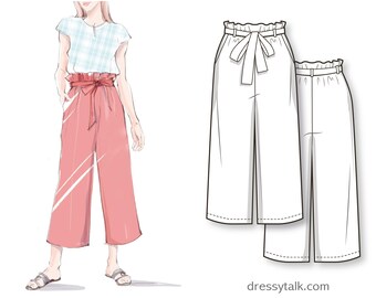 Misses Culottes  Fashion illustration dresses Fashion sketches dresses  Fashion drawing dresses