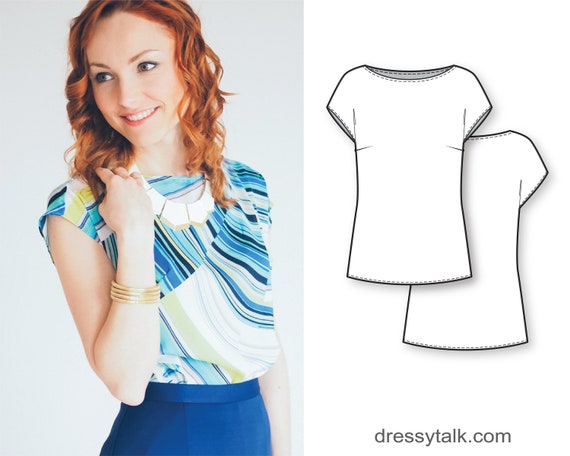 cap sleeve t shirt pattern