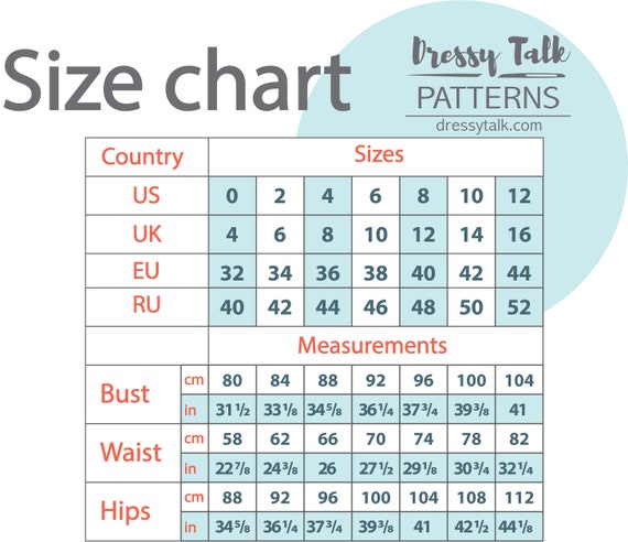 database: size chart for girls  Size chart for kids, Fashion sewing  pattern, Dress sewing patterns free