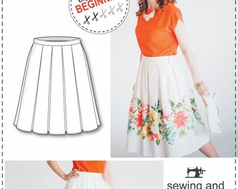 Pleated Skirt - Sewing and Pattern Drafting Tutorial