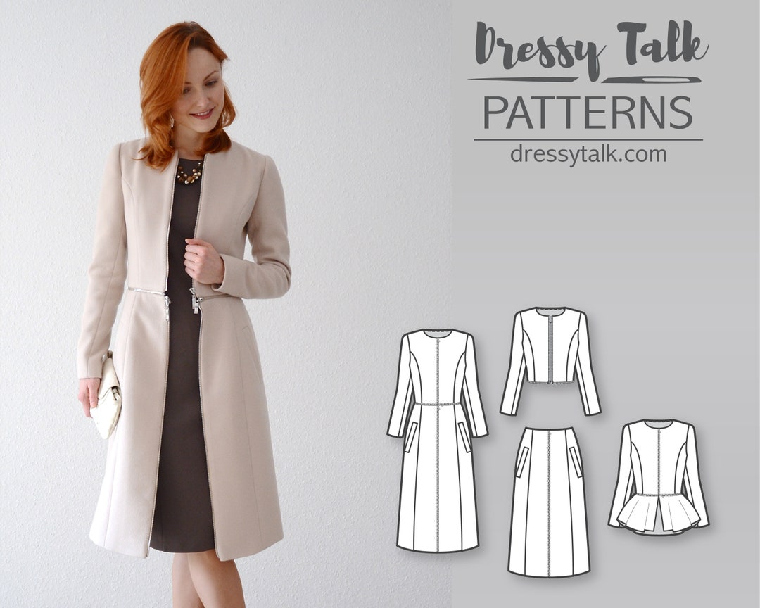 Full skirt coat clearance pattern