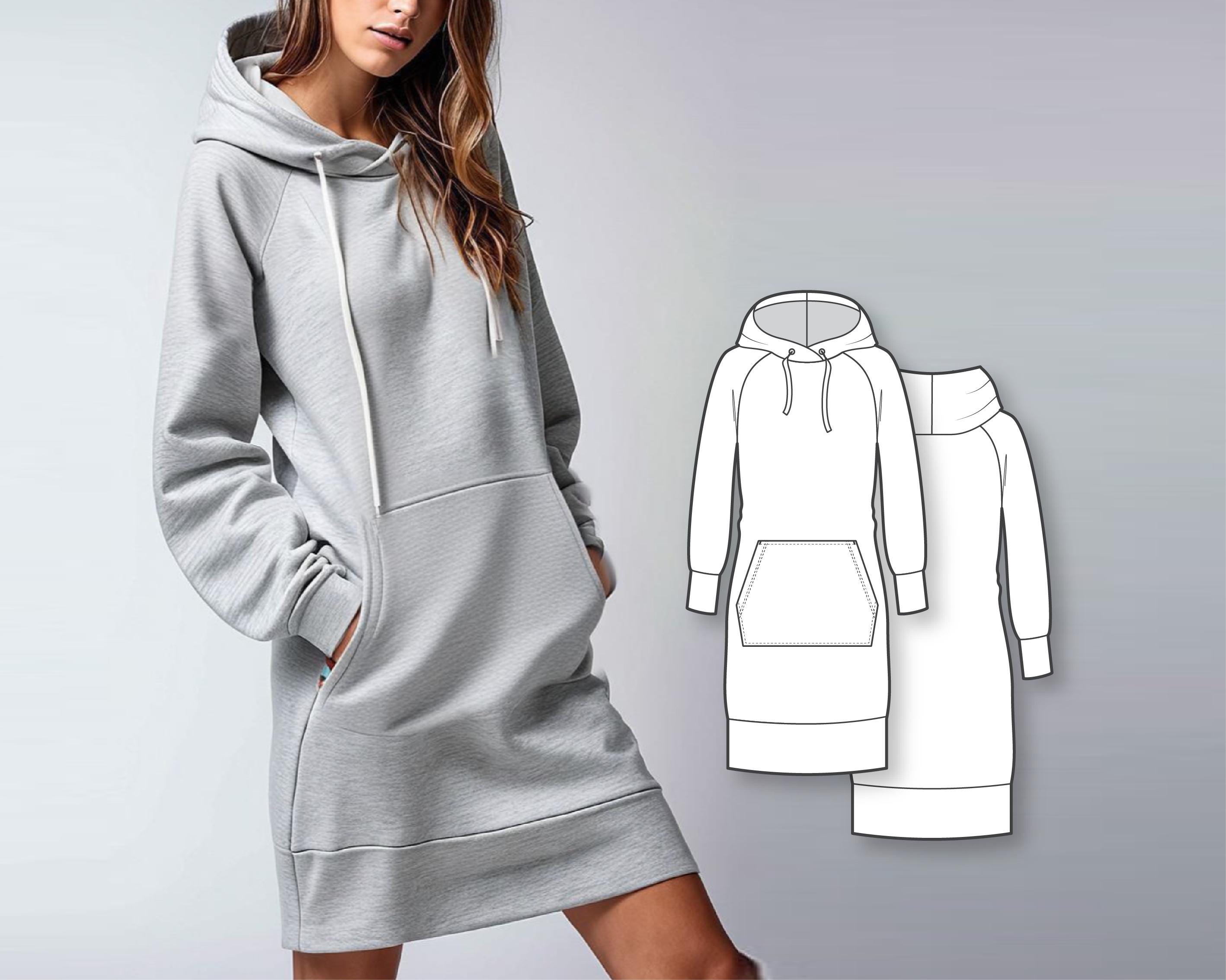 Hoodie Dress Red - Etsy Canada